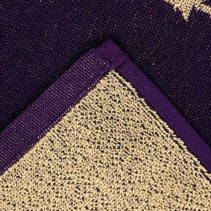 Полотенце махровое Этель "Рыбы" фиолетовый, 67х130 см, 100% хлопок, 420гр/м2