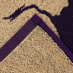Полотенце махровое Этель "Телец" фиолетовый, 67х130 см, 100% хлопок, 420гр/м2