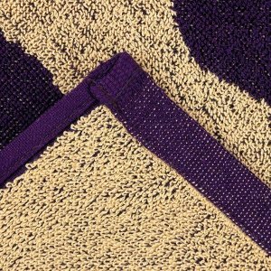 Полотенце махровое Этель "Близнецы" фиолетовый, 67х130 см, 100% хлопок, 420гр/м2