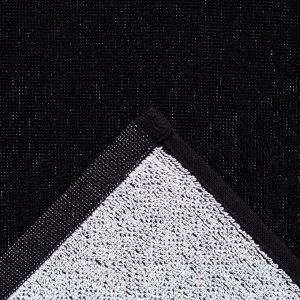 Полотенце махровое Этель "Водолей" чёрный, 67х130 см, 420 гр/м2, 100% хлопок