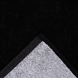 Полотенце махровое Этель "Овен" чёрный, 67х130 см, 420 гр/м2, 100% хлопок