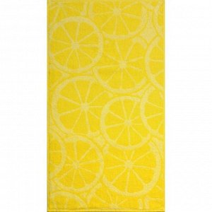 Полотенце махровое Lemon color, 100х150 см, цвет жёлтый