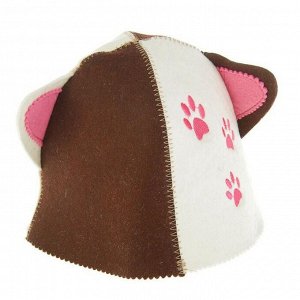 Банная шапка детская «Котёнок», войлок, 100% шерсть