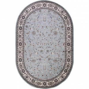 Ковёр овальный Valencia deluxe d251, размер 150x230 см, цвет l.blue-brown