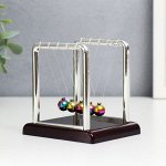 Маятник пластик &quot;Шары Ньютона&quot; бензиновый цвет шаров 9,5х7,5х9 см