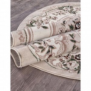 Ковёр овальный Gavana d017, размер 200x400 см, цвет beige