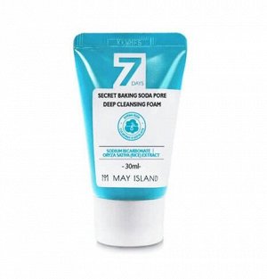 May Island 7 Days Secret Baking Soda Pore Deep Cleansing Foam Глубокоочищающая пенка, 30мл