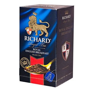 Чай RICHARD 'ROYAL ENGLISH BREAKFAST' 25 пакетиков 1 уп.х 12 шт.