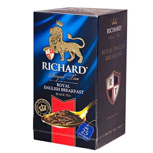 чай RICHARD 'ROYAL ENGLISH BREAKFAST' 25 пакетиков 1/12