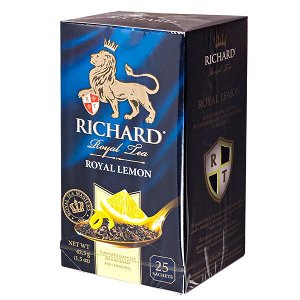 чай RICHARD 'ROYAL LEMON' 25 пакетиков 1/12