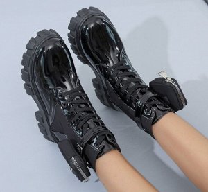 Ботинки осенние, черный