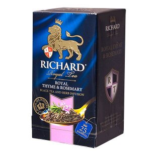 Чай RICHARD 'ROYAL THYME & ROSEMARY' 25 пакетиков 1 уп.х 12 шт.