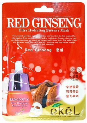 374998 "Ekel" Mask Pack Red Ginseng Маска для лица с экстрактом красного женьшеня 25мл 1/600
