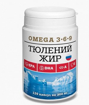Тюлений жир в капсулах, 36 г (120 капсул)
