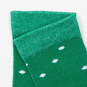 Носки детские, цвет зелёный, размер 16-18