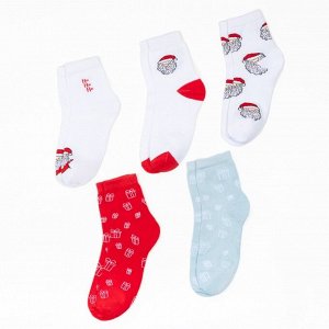 Набор женских носков "Санта" р. 36-39 (23-25 см), 5 пар