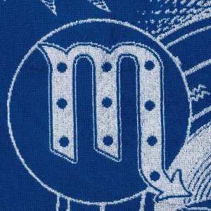 Полотенце махровое Этель "Знаки зодиака: Скорпион" синий, 67х130 см, 100% хлопок, 420гр/м2