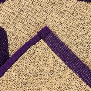 Полотенце махровое Этель "Овен" фиолетовый, 67х130 см, 100% хлопок, 420гр/м2