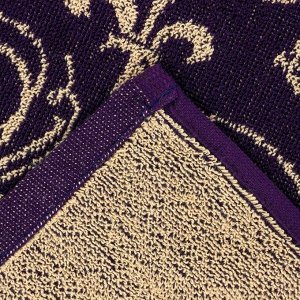 Полотенце махровое Этель "Самый лучший" фиолетовый, 67х130 см, 100% хлопок, 420гр/м2
