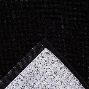 Полотенце махровое Этель "Знаки зодиака: Близнецы" чёрный, 67х130 см, 420 гр/м2, 100% хлопок