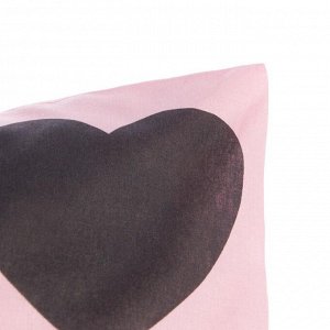 Комплект наволочек "Этель" Pink heart 50х70 см - 2 шт, 100% хлопок, поплин