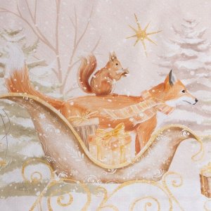 Комплект: пододеяльник и 2 наволочки Christmas forest 175*215 см, 50*70 см - 2 шт, 100% хл