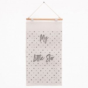 Кармашек текстильный Этель "My little star", 3 отделения, 34*63,5 см