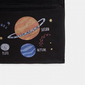 Кармашек текстильный Этель "Солнечная система", 3 отделения, 34*63,5 см
