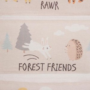 Кармашек текстильный Этель &quot;Forest friends&quot;, 3 отделения, 34*63,5 см