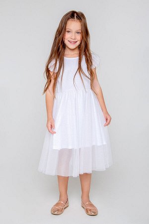 Платье для девочки Crockid К 5528/3 белый