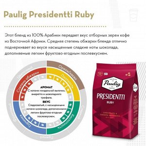 Кофе зерновой Paulig Presidentti Ruby, 1кг