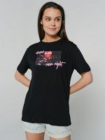 Футболка с кор.рукавом - XS ЧЕРНЫЙ
