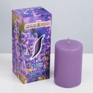Свеча ароматическая "Лаванда", 4?6 см, в коробке