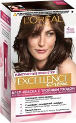 Loreal Paris Стойкая крем-краска для волос &quot;Excellence&quot;, оттенок 4.00, Каштановый EXPS
