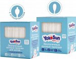 Экологичные ватные палочки YokoSunдля детей, с ограничителем, 100 шт. /100
