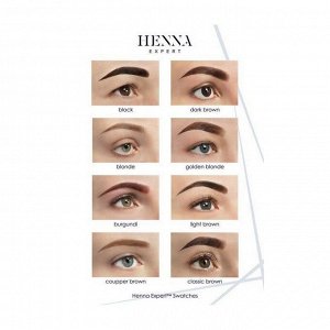 Henna Expert Хна для бровей и ресниц, Medium Brown, 3 г