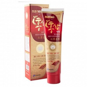 Hanil Зубная паста на основе красного женьшеня / Nano Korea Red Ginseng Toothpaste, 150 мл