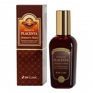 3W Clinic Тонер для лица с плацентой для глубокого увлажнения / Premium Placenta Intensive Skin, 145 мл