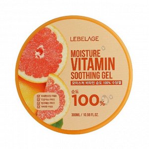 Lebelage Увлажняющий гель с грейпфрутом / Moisture Vitamin 100% Soothing Gel, 300 мл