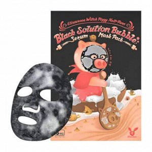 Elizavecca Маска пузырьковая для лица с порошком чёрного угля / Black Solution Bubble Serum Mask Pack, 28 мл