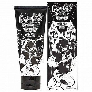 Elizavecca Плёночная маска для лица с древесным углём / Hell-Pore Longolongo Gronique Black Mask Pack, 100 мл