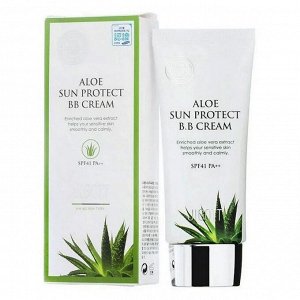 Jigott  ВВ крем с экстрактом алоэ / Aloe Sun Protect BB Cream SPF41 PA++, 50 мл