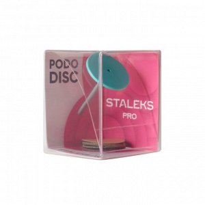 Staleks Педикюрный пластиковый диск L со сменным файлом, 180 грит, 5 шт