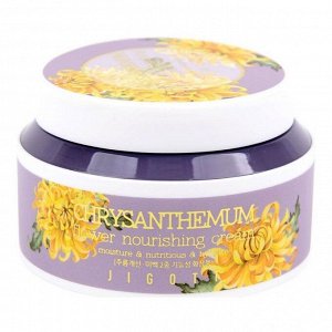 Jigott Питательный крем для лица с экстрактом хризантемы / Chrysanthemum Flower Nourishing Cream, 100 мл