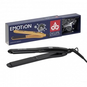 Dewal Щипцы для выпрямления волос Emotion 03-401 Black, 39 Вт, черный