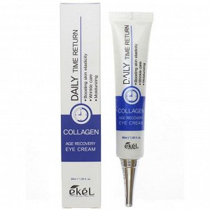Ekel cosmetics Ekel Крем для век антивозрастной с коллагеном Daily Time Return Age Recovery Eye Cream Collagen, 40 мл