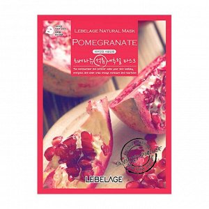 Lebelage Маска тканевая с экстрактом граната / Pomegranate Natural Mask