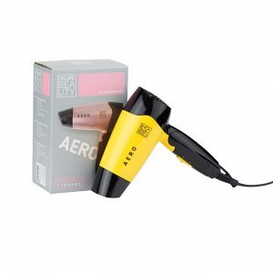 Dewal Beauty Фен для волос дорожный / Aero Yellow HD1002-Yellow, жёлтый, 1400 Вт