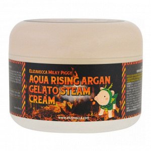 Elizavecca Крем паровой увлажняющий Aqua Rising Argan Gelato Steam Cream, 100 мл