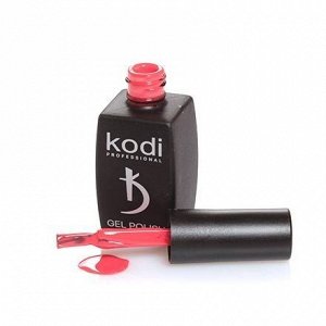 Kodi Гель-лак Светлый красно-коралловый, без перламутра и блесток, плотный, 8 мл